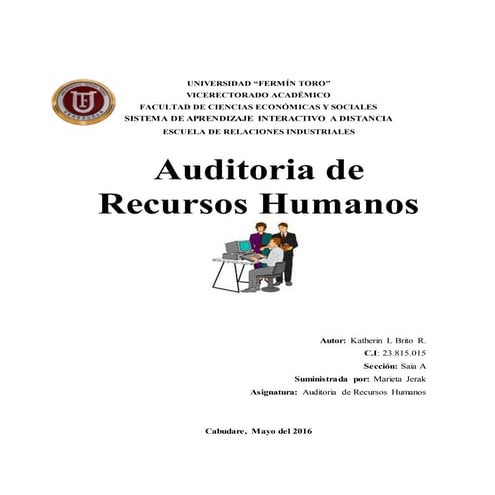 Ensayo Auditoria de Recursos Humanos