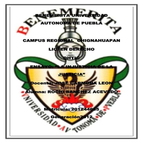 Ensayo 3 la injusticia