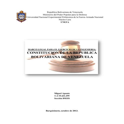 Ensayo constitucion de venezuela