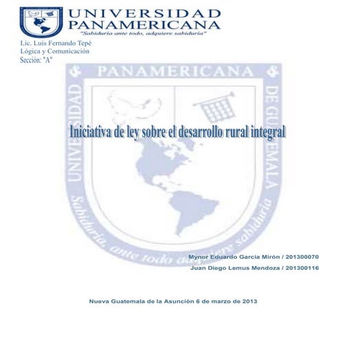 Ensayo, ley del desarrollo rural