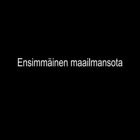 Ensimmainen maailmansota