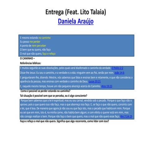 Entrega Daniela Araújo