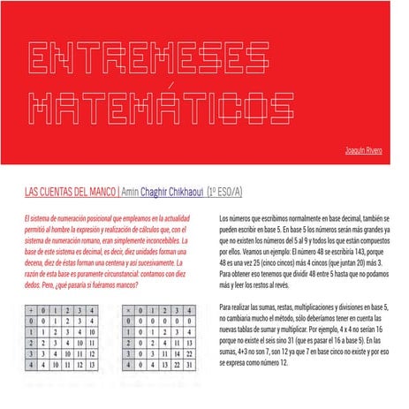 Entremeses Matemáticos