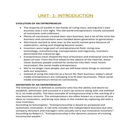 Entrepreneurial Development