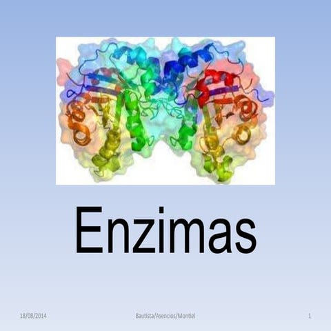 Enzimas clase 1: Conceptos básicos y Mecanismo termodinámico de acción