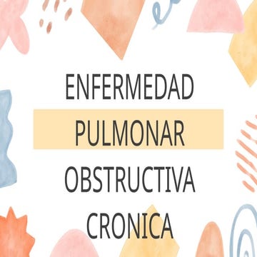 EPOC enfermdedad pulmonar obstructiva  cronica