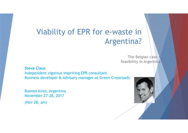 Jornada Técnica sobre Responsabilidad Extendida del Productor - Steve Claus -...