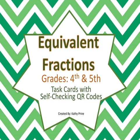 Equivalent fractions task_cards