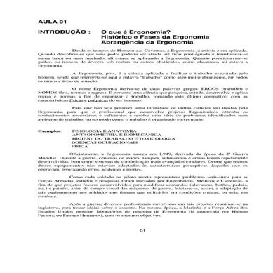Ergonomia introdução