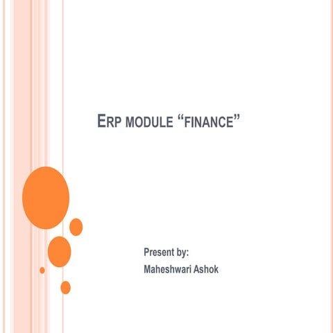 ERP Module Finance