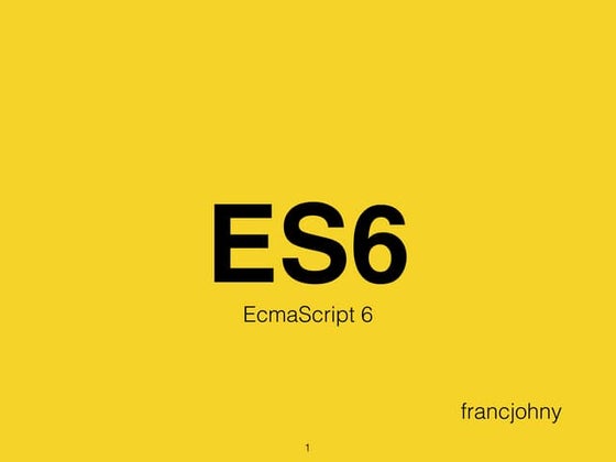 ECMAScript 6 and beyond