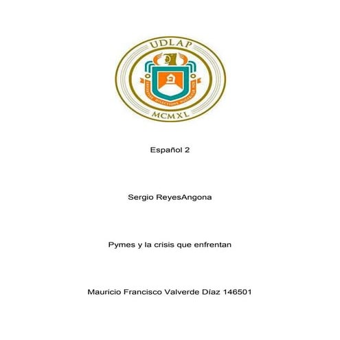 Español 2 pymes mauricio valverde