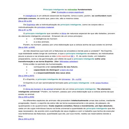 ( Espiritismo)   # - amag ramgis - principio inteligente ou monadas fundamentais