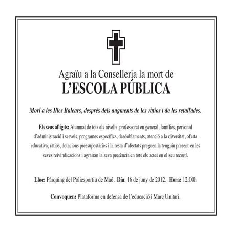 Esquela escola publica