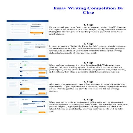 Essay Writing Competition By Cbse
