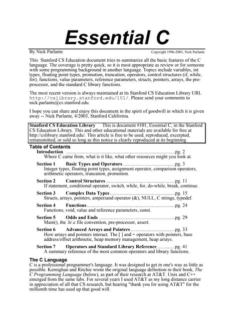Essential c