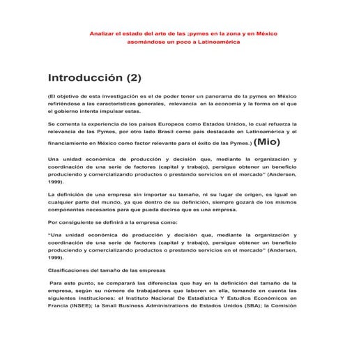 Estado de arte pymes