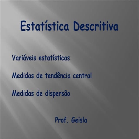 Estatistica descritiva 
