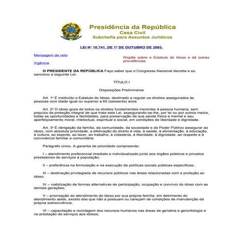 Estatuto do idoso
