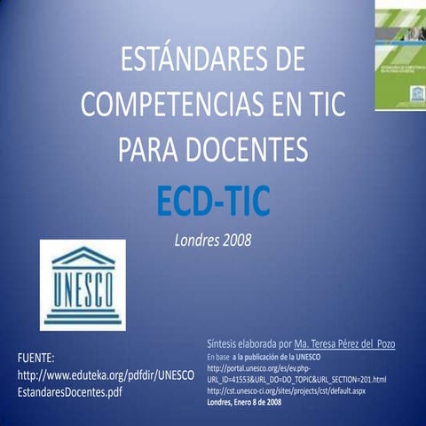 EstáNdares De Competencias En Tic Para Docentes