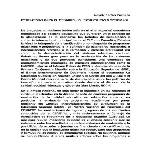 Estrategias para el desarrollo