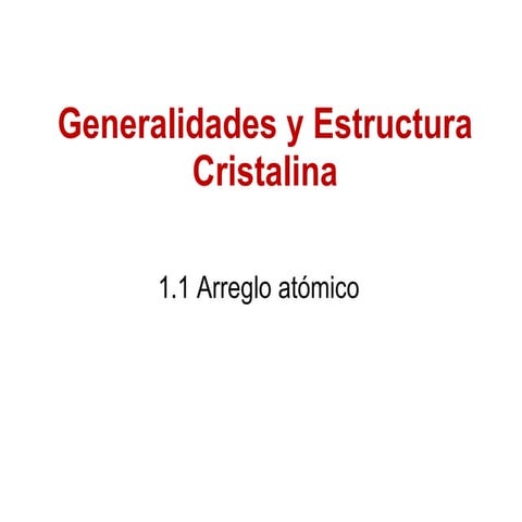 Estructura cristalina, estado sólido i