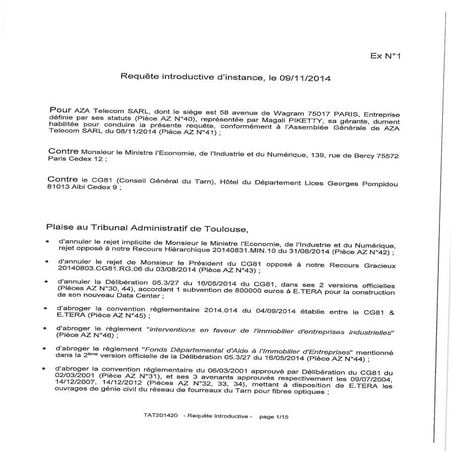 E Tera : recours déposé au tribunal administratif