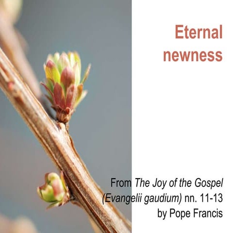 Eternal newness