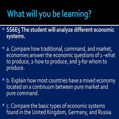6th Grade Social Studies Europe Economics
