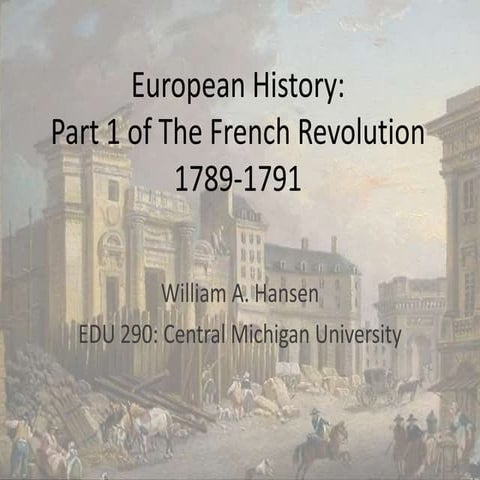 French Revolution: Part 1-Powerpoint