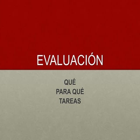 Evaluación
