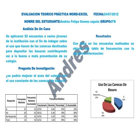 Evaluacion teorico practica