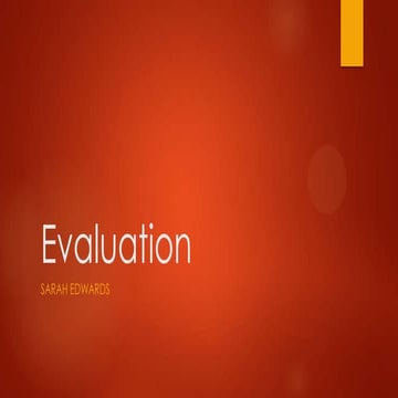 Evaluation