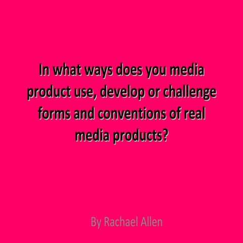 Evaluation, Question one - Poster