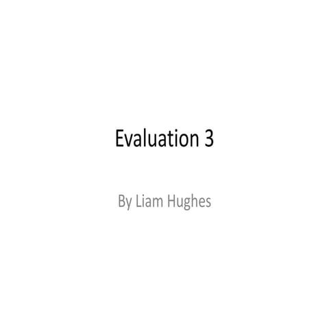 Evaluation 3