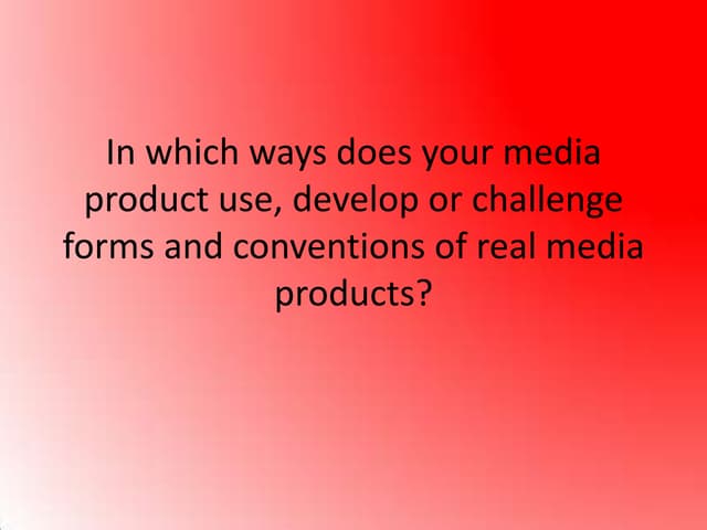 Evaluation question 1 