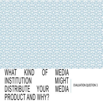 Evaluation Question 3