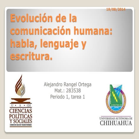 Evolución de la comunicación humana
