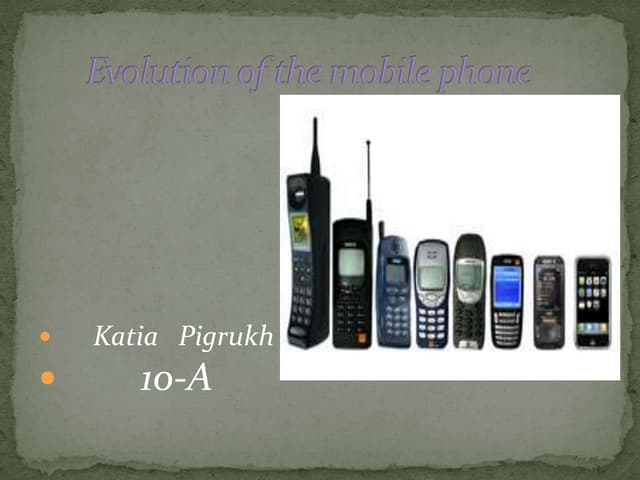 Evolution of the mobile phone