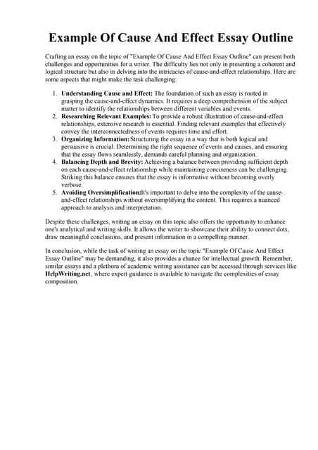 Example Of Cause And Effect Essay Outline.pdf