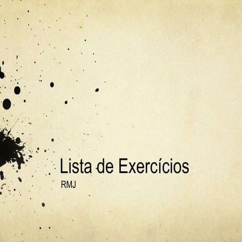 Exercícios juv
