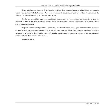 Exercicios resolvidos contabilidade   esaf