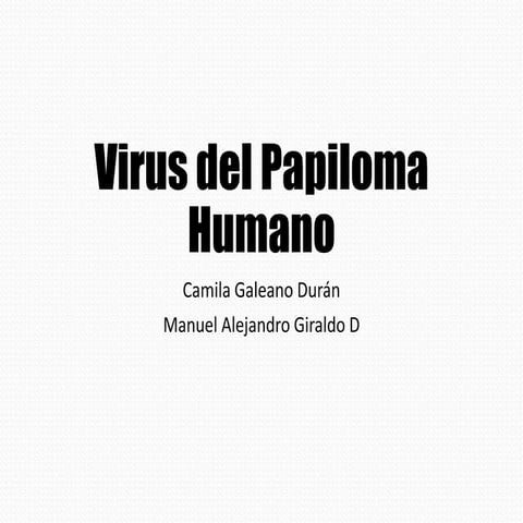 Virus del Papiloma Humano