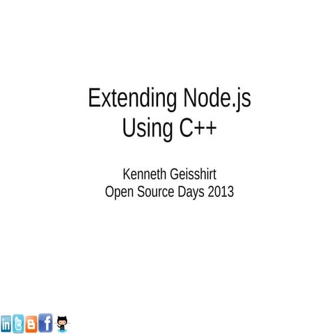 Extending Node.js using C++