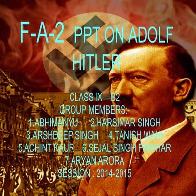 PPT on Rise to Hitler