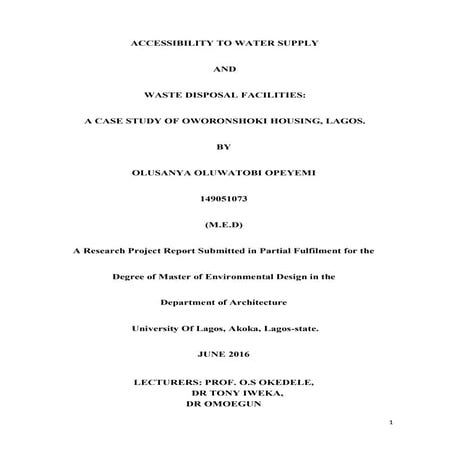 ACCESSIBILITY TO WATER SUPPLY AND.    research