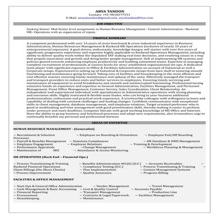 Arya Tandon -Resume