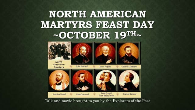 North American Martyrs Talk