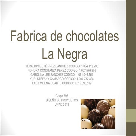 Fabrica de chocolates La Negra