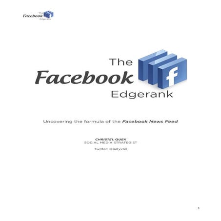 Facebook's Edgerank - Uncovering the formula of the Facebook News Feed